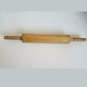 18" VTG Rolling Pin Wood HANDLES FARMHOUSE DECOR